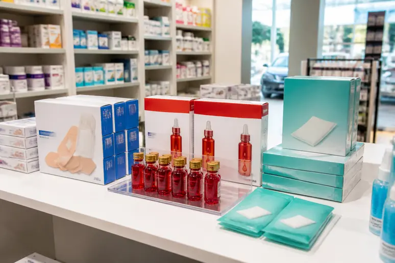 Présentation de la solution d'éosine Mercurochrome rouge utilisation en pharmacie.