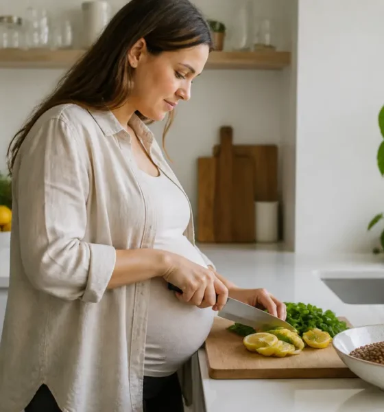 aliment avec du fer liste de sources végétales et de citron frais sur une table de cuisine