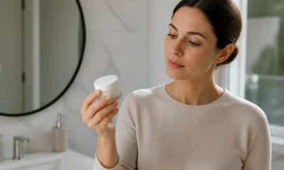 Un flacon de cosmétique tenu en main pour illustrer comment alpha arbutin éclaircir peau en toute sécurité.
